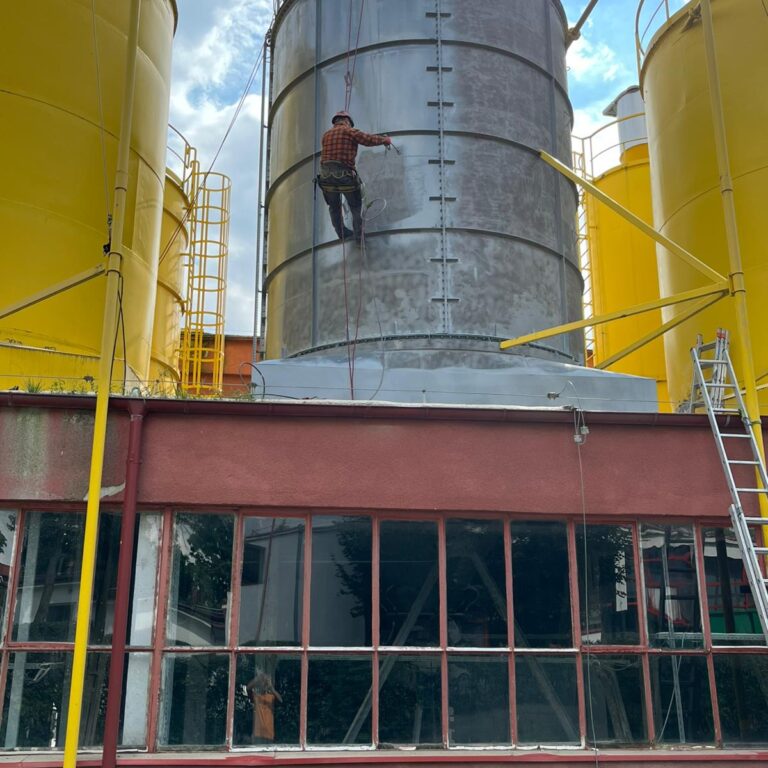 Malowanie silosów, prace wysokościowe - Szczecin, Gorzów Wielkopolski