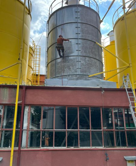 Malowanie silosów, prace wysokościowe - Szczecin, Gorzów Wielkopolski