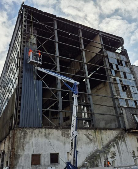 Podnośnik koszowy, wynajem podnośników/podnośnika. Usługi alpinistyczne - Szczecin, Gorzów Wielkopolski